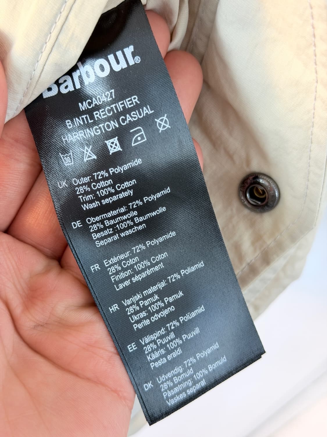 바버 인터내셔널 스티브 맥퀸 렉티파이어 해링턴 자켓 상품이미지10