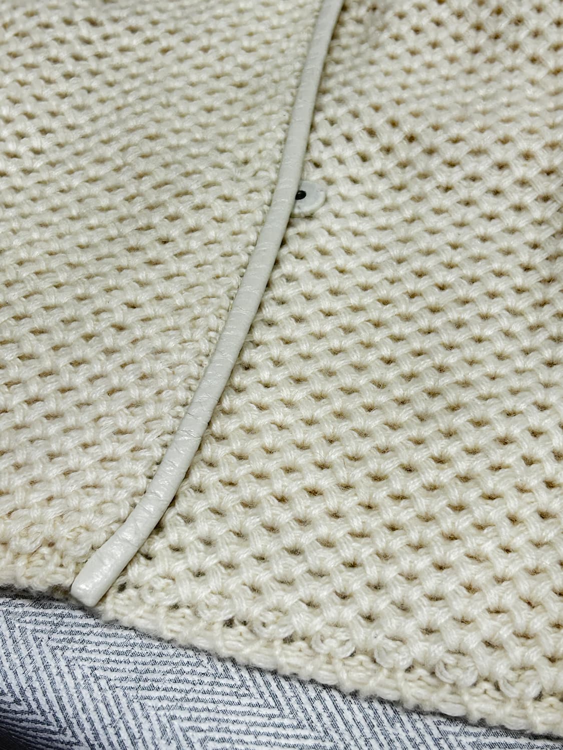 마쥬 maje 알파카 모헤어 양가죽 니트 가디건 1사이즈 상품이미지9