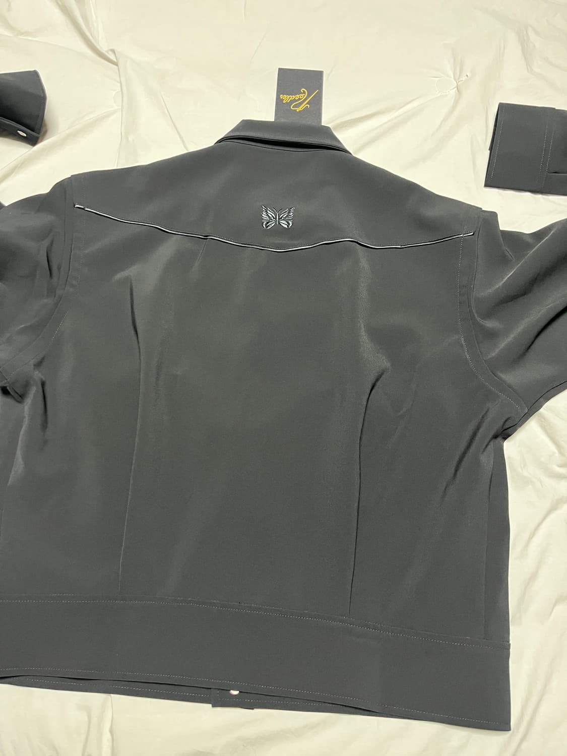 [M] 니들스 needles 파이핑 카우보이 자켓 올블랙 새상품 상품이미지8