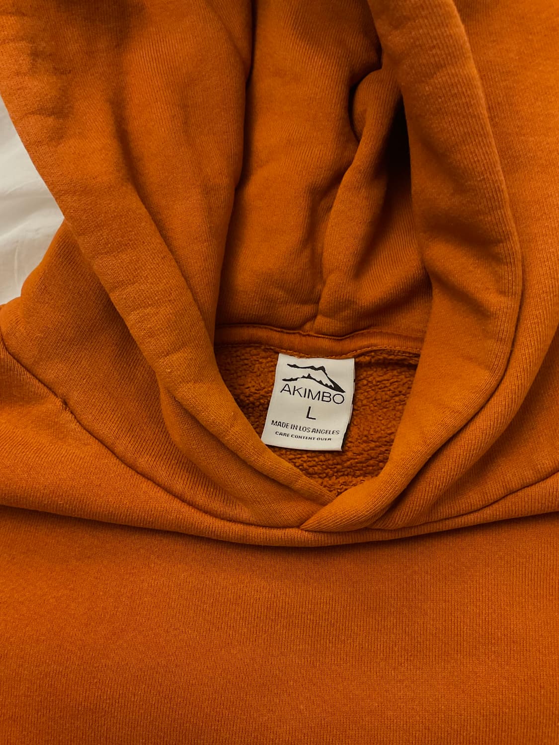 [레어] 아킴보 클럽 burnt orange 후드티 L 상품이미지3