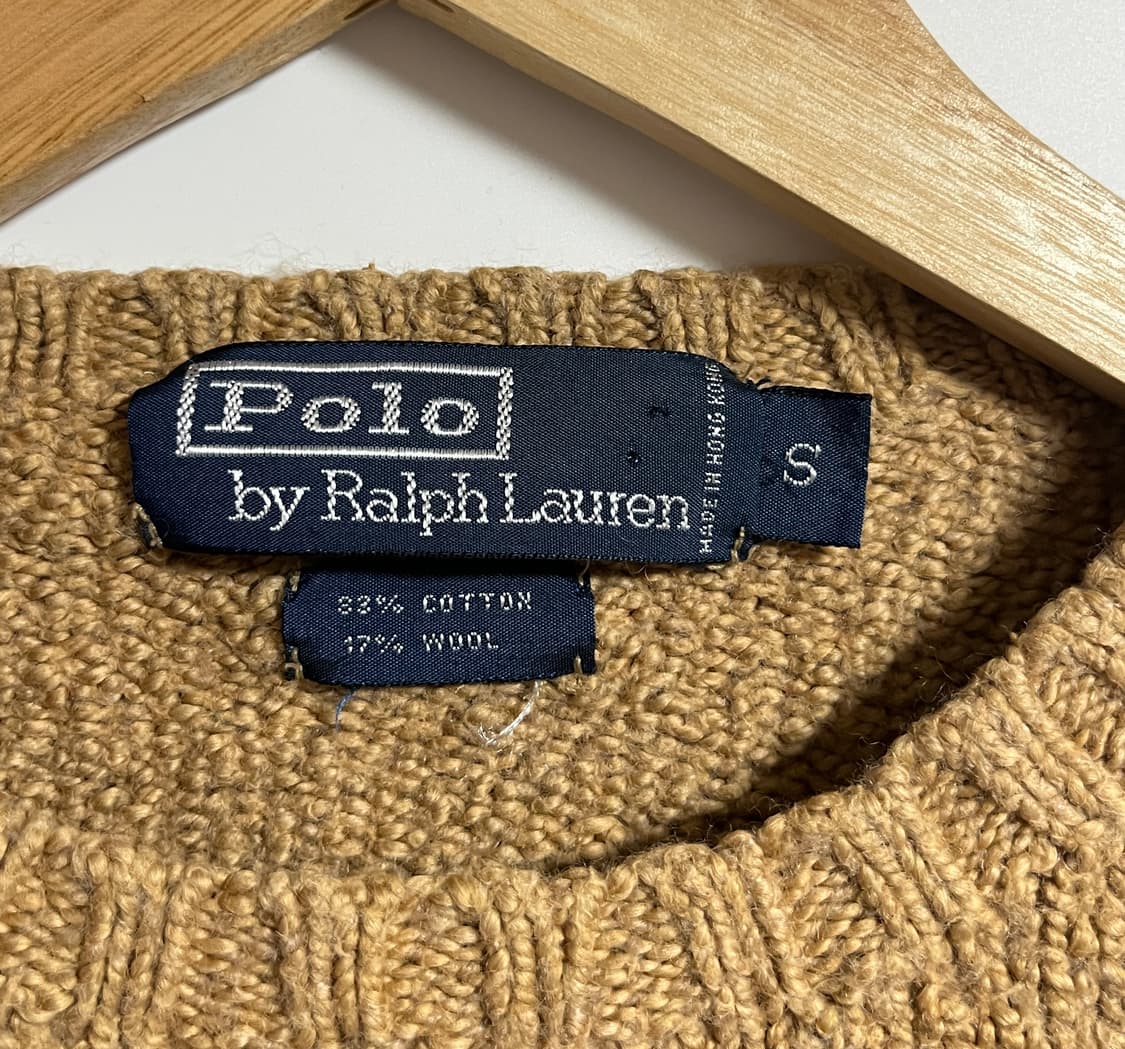폴로랄프로렌 울 보카시 크롭 니트 스웨터 S 상품이미지5