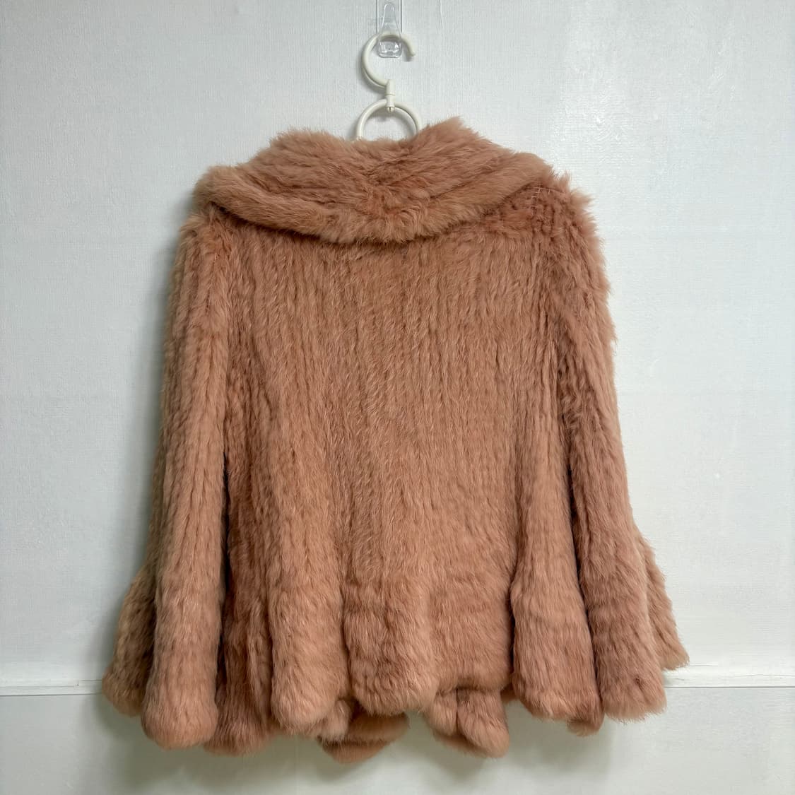 토끼털 핑크퍼 자켓 갸루패션 상품이미지3