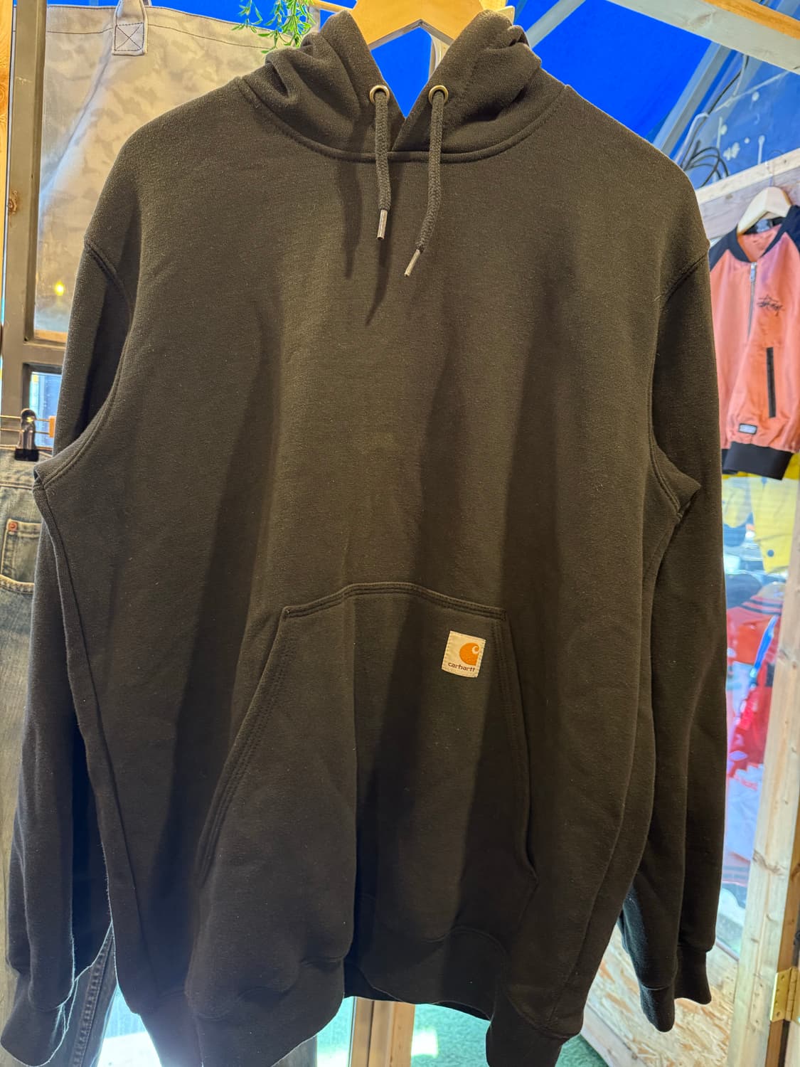 칼하트 블랙 후드티 상품이미지1