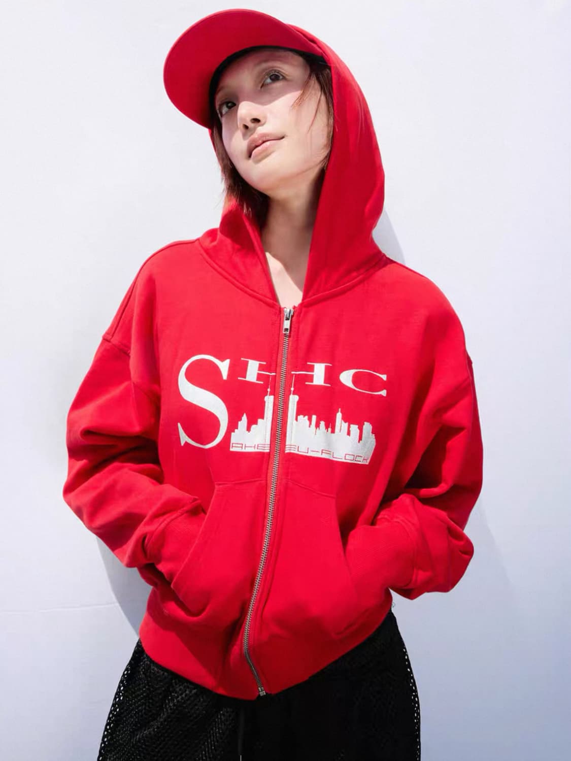 SHC Printed Slim Zip Hoodie 상품이미지4