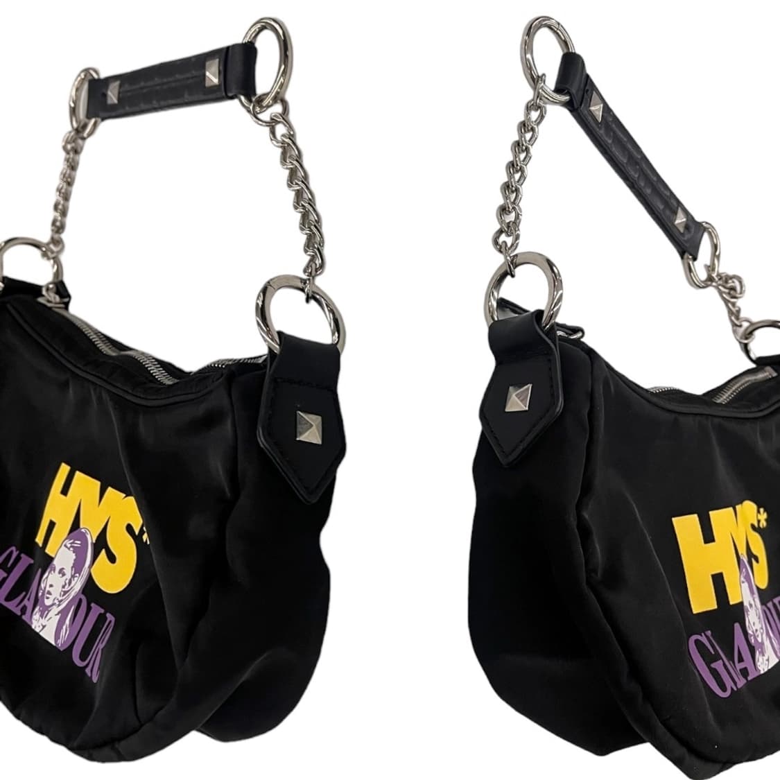 히스테릭글래머 나일론 숄더백 블랙 상품이미지6