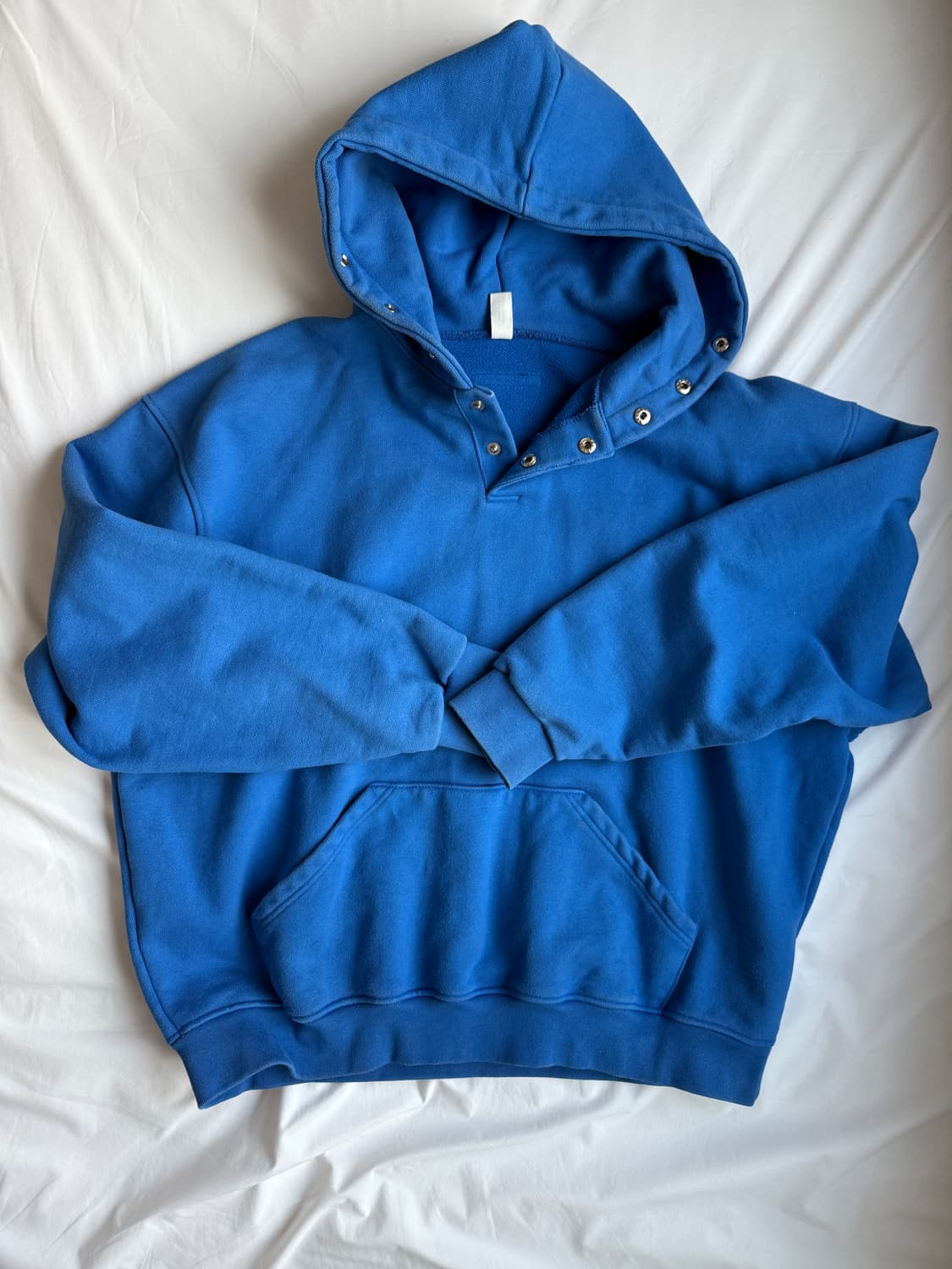 어텐션로우 스냅 버튼 오버핏 후드티 (2) 상품이미지1