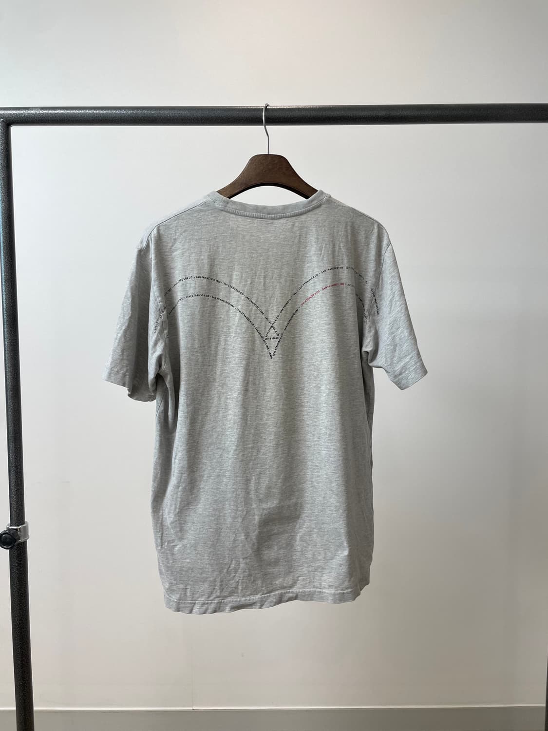 (XL) levis 리바이스 오렌지탭 그레이 반팔티 상품이미지2