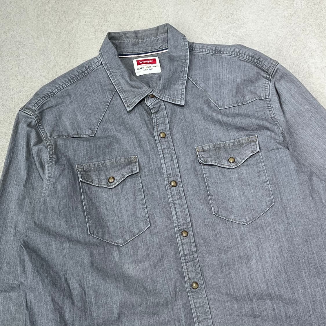 랭글러 그레이 워크셔츠 s10417 상품이미지3