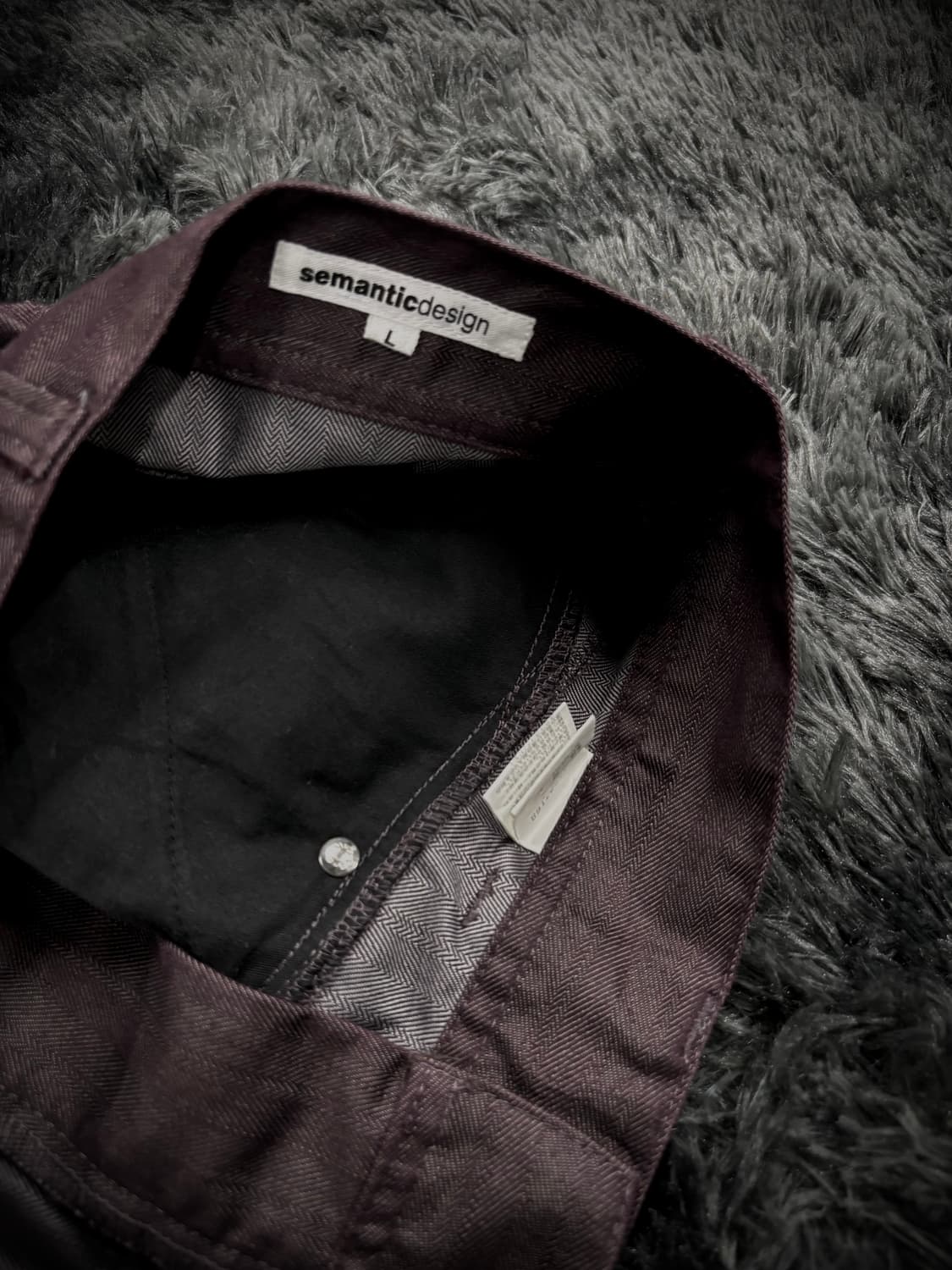 semantic Design 레드와인 스트라이프패턴 펑크st 카고팬츠 상품이미지6