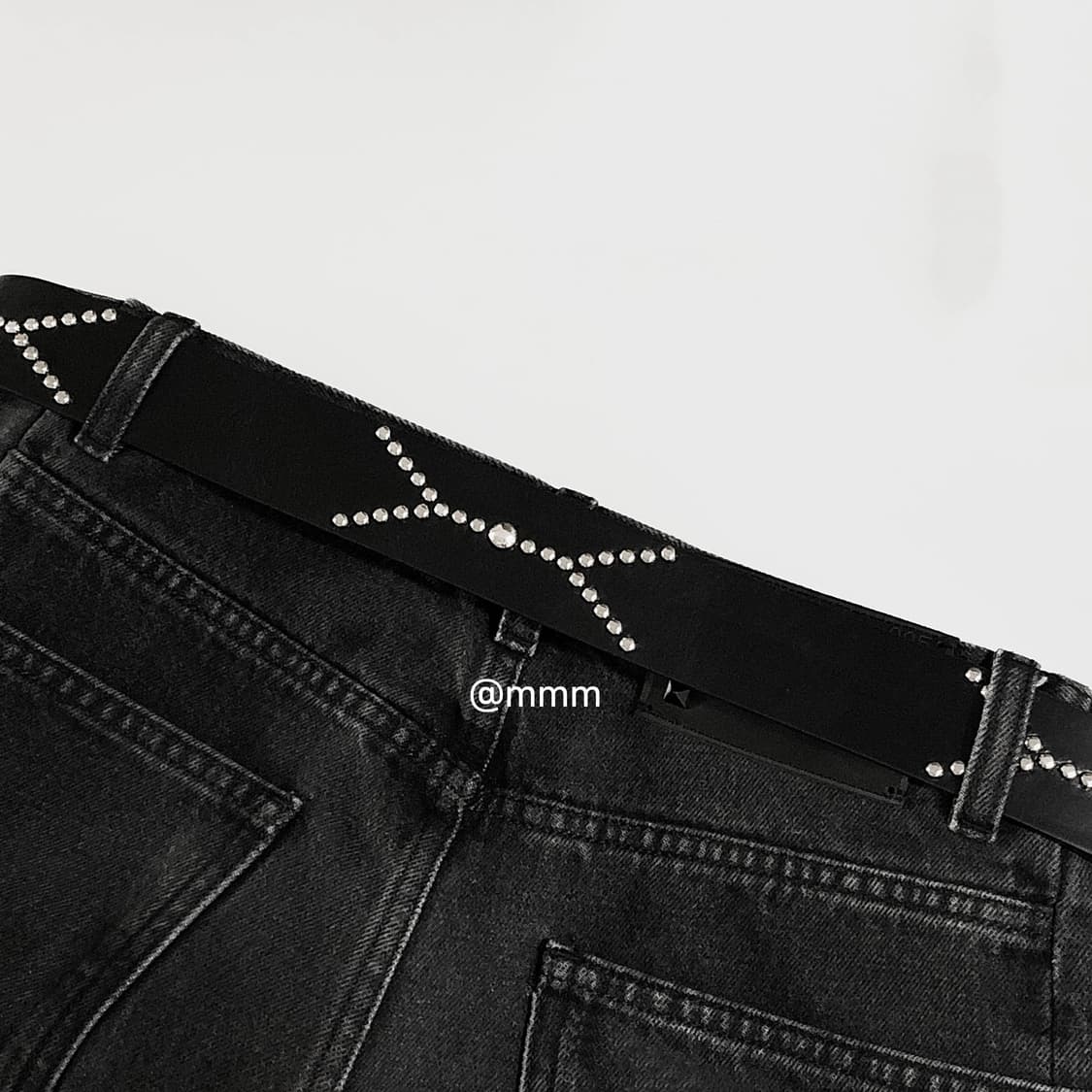 (unisex) 이태리가죽 스터드 벨트 상품이미지7