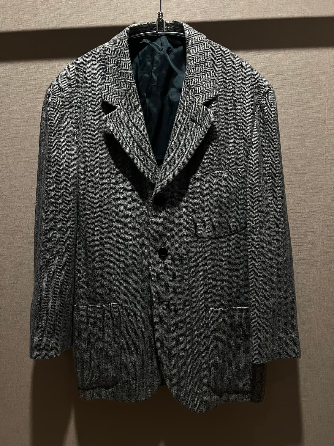 에르메네질도 제냐 소프트 3홀 해링본 블레이저 자켓 L 상품이미지1