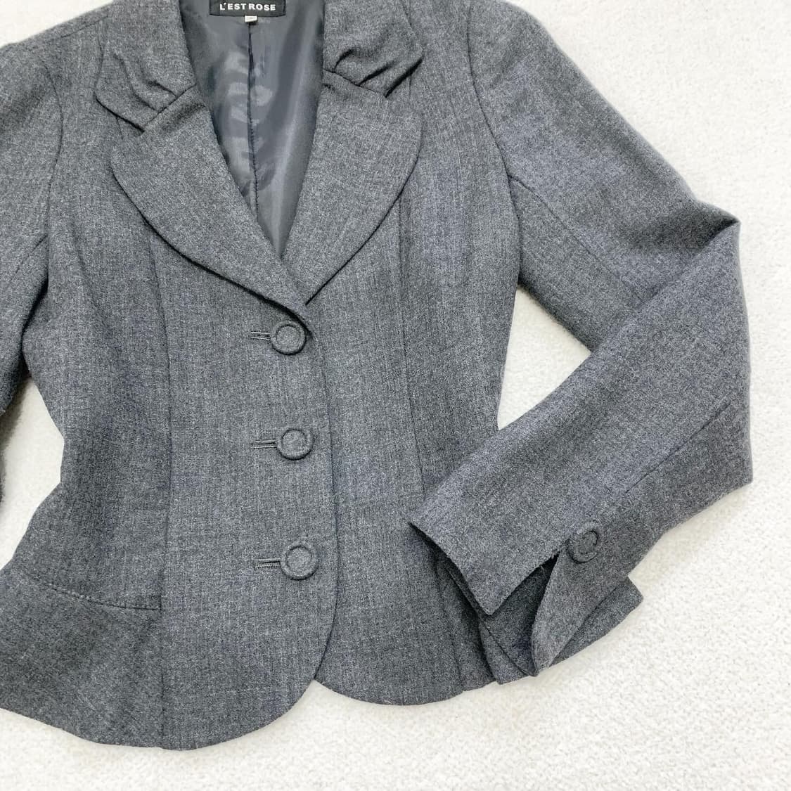 L'est rose 레스트로즈 챠콜 러블리자켓 상품이미지3