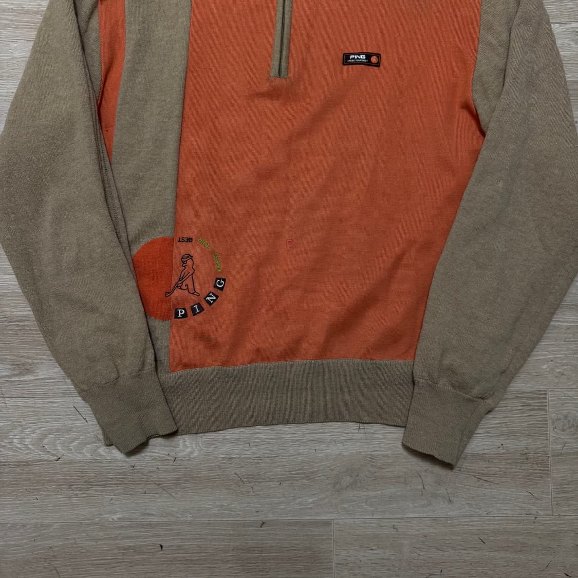 핑 골프웨어 아노락 니트집업 상품이미지3