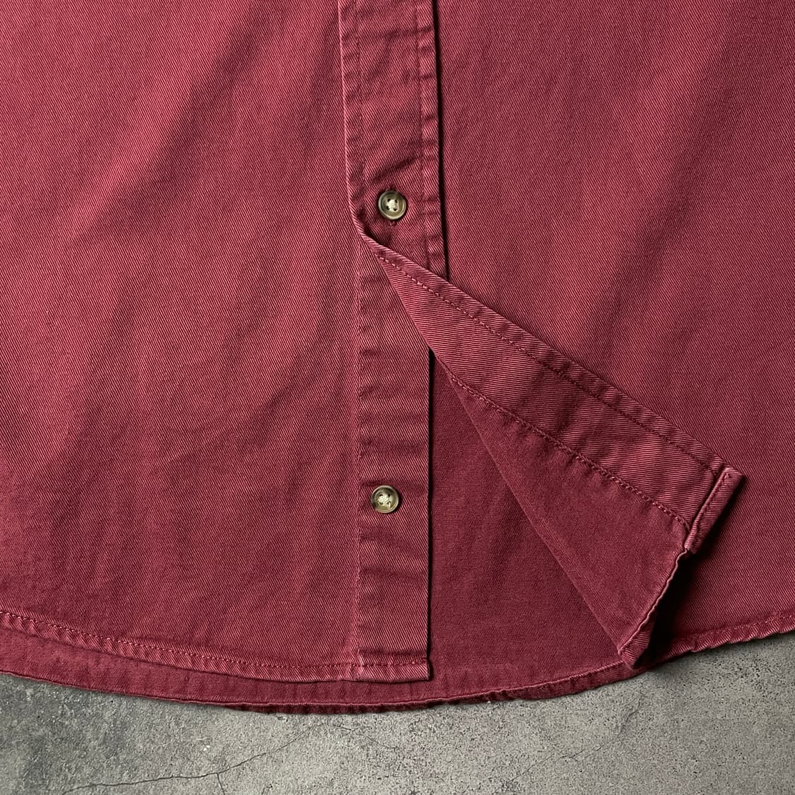 WRANGLER 랭글러 빈티지 플랩포켓 와인 코튼 셔츠 A00593 상품이미지4