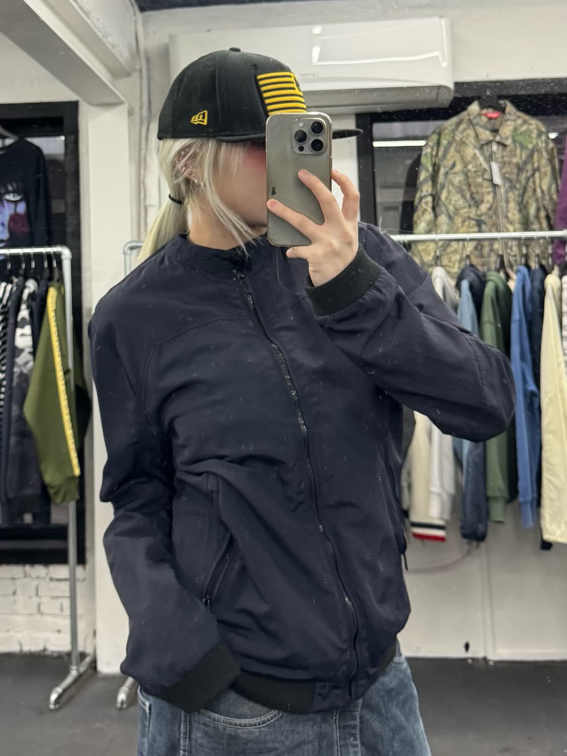 캘빈 클라인 사이드로고 블루종 상품이미지4