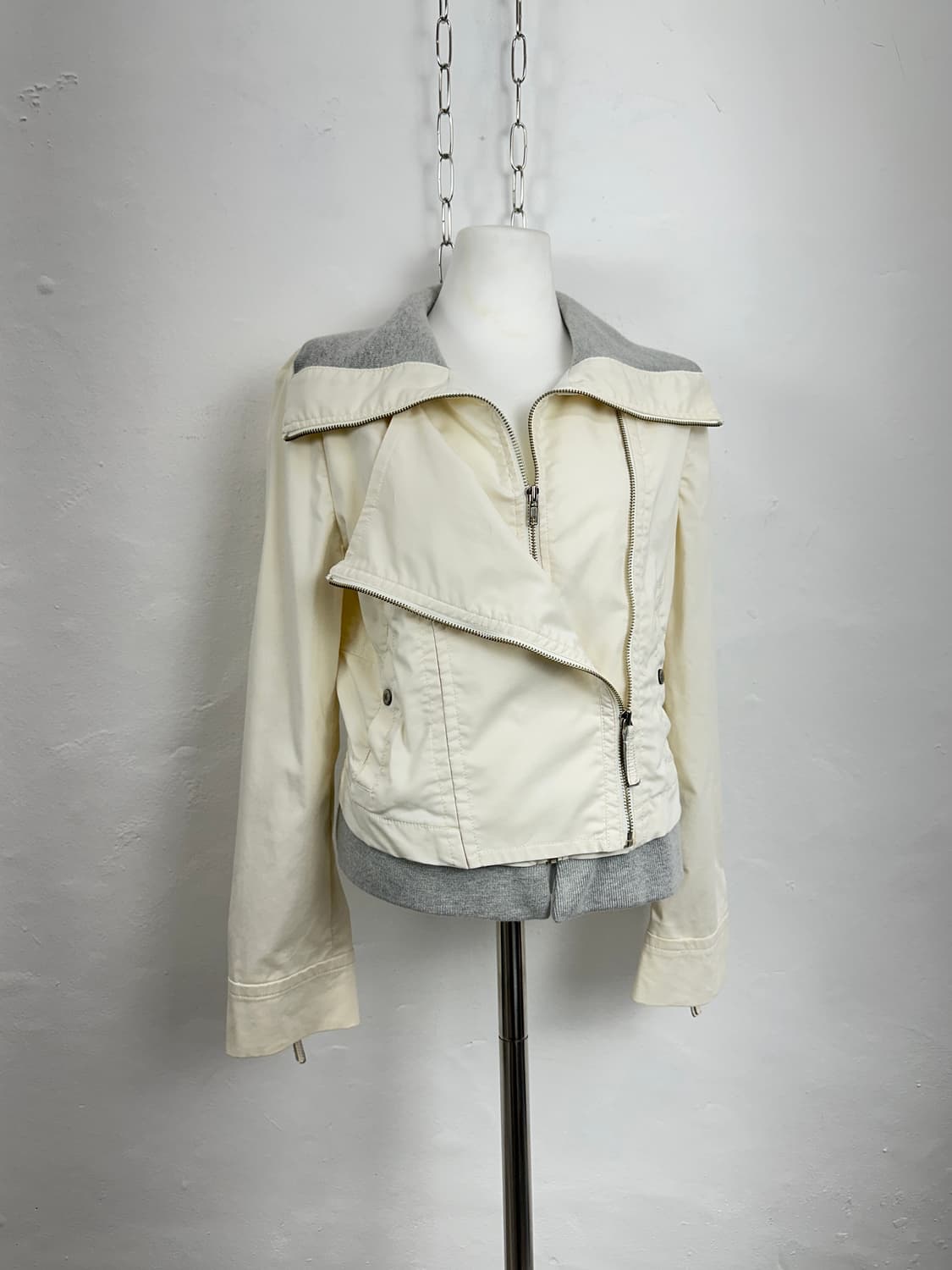 System Asymmetric Double Zip High-Neck J 상품이미지3