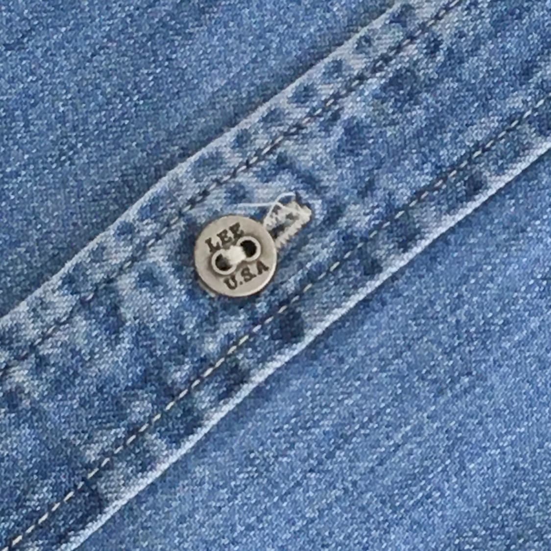 Lee 투포켓 중청 데님 셔츠 남성 97 여성 55 66 사이즈  상품이미지4