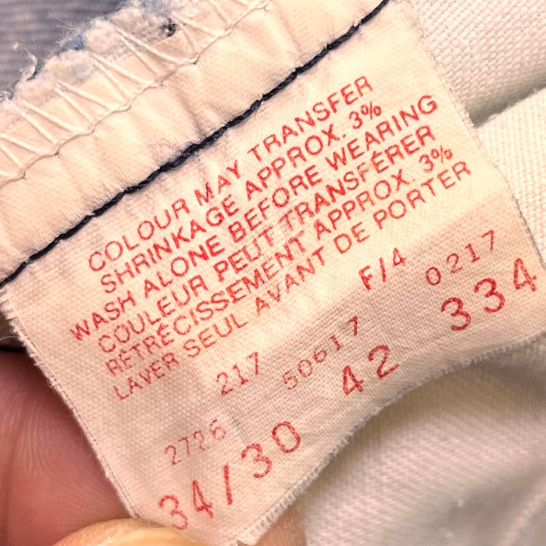 리바이스 오렌지탭 데님팬츠 34/30 상품이미지5