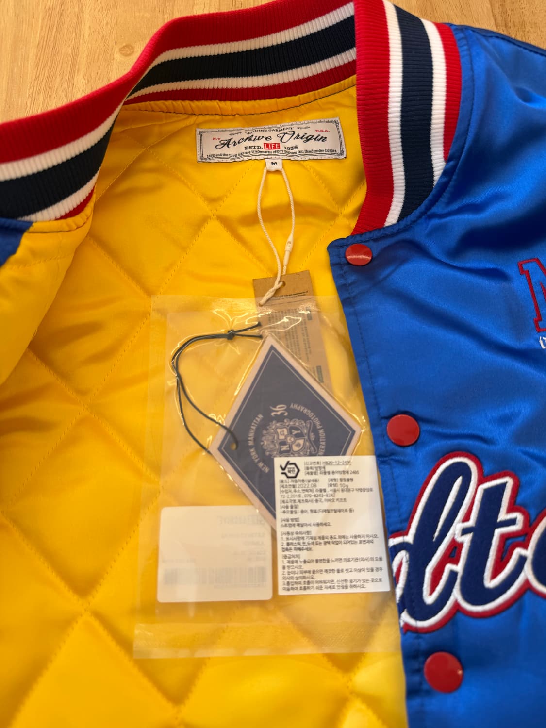 라이프아카이브 새틴 스타디움 점퍼 상품이미지3