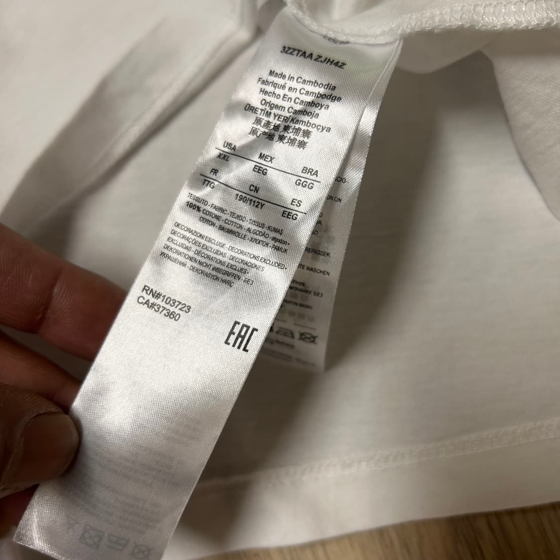 알마니 정품 반팔 105-슬림110 상품이미지3