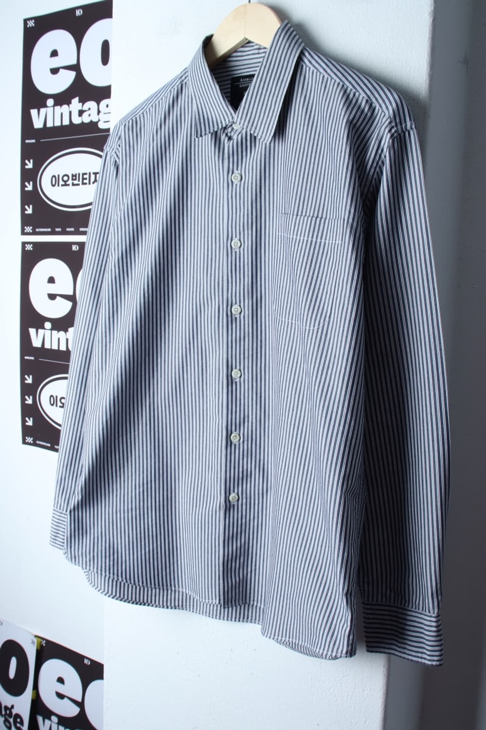 (XL-2XL) 아노블리어 셔츠 남방 니티드 협업 블루-H3H33695 상품이미지1