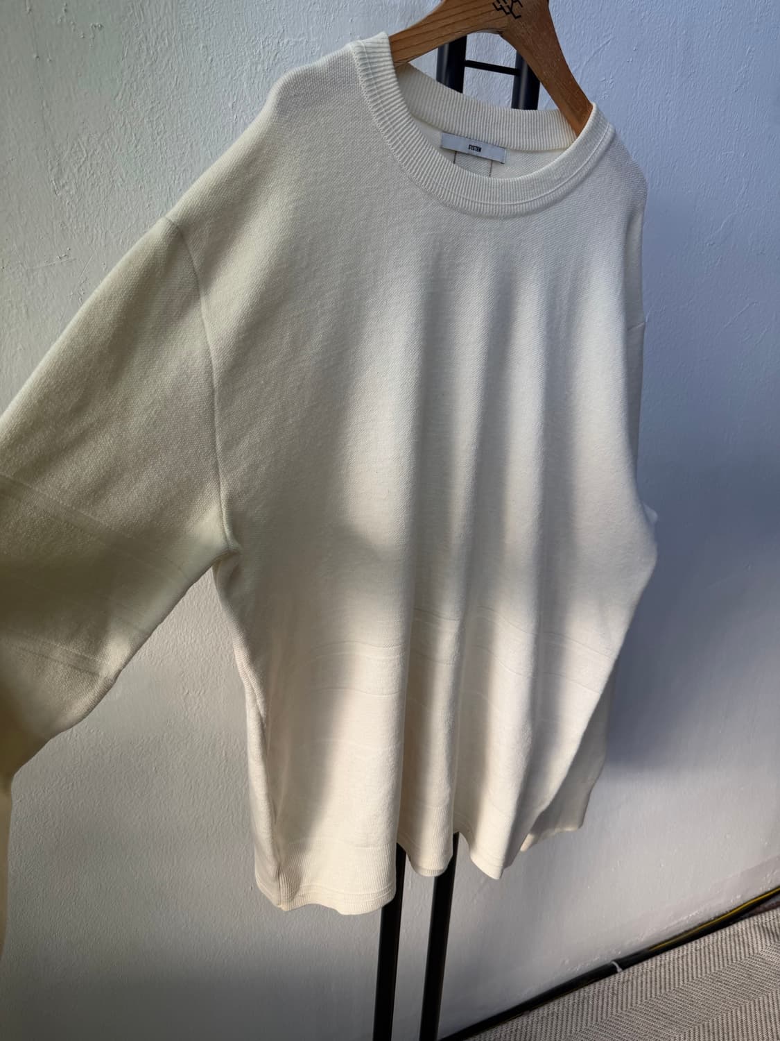 정품) 시스템옴므 한섬 크루넥 니트 아이보리 105 상품이미지2