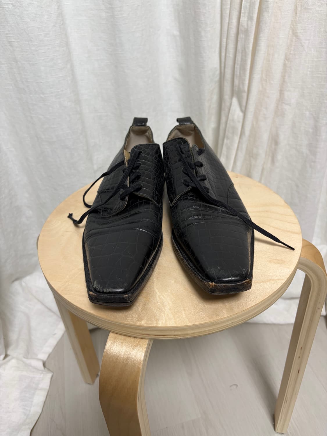 꼼데가르송 크로커다일 엠보 더비슈즈 상품이미지3