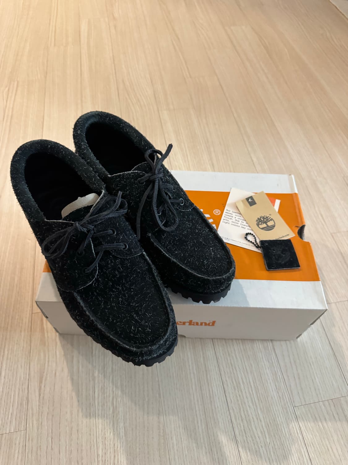 팀버랜드 보트슈즈 270 블랙스웨이드 상품이미지1