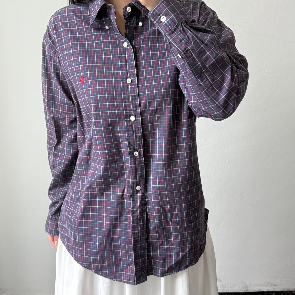 [L] 폴로 클래식핏 체크 셔츠 상품이미지2