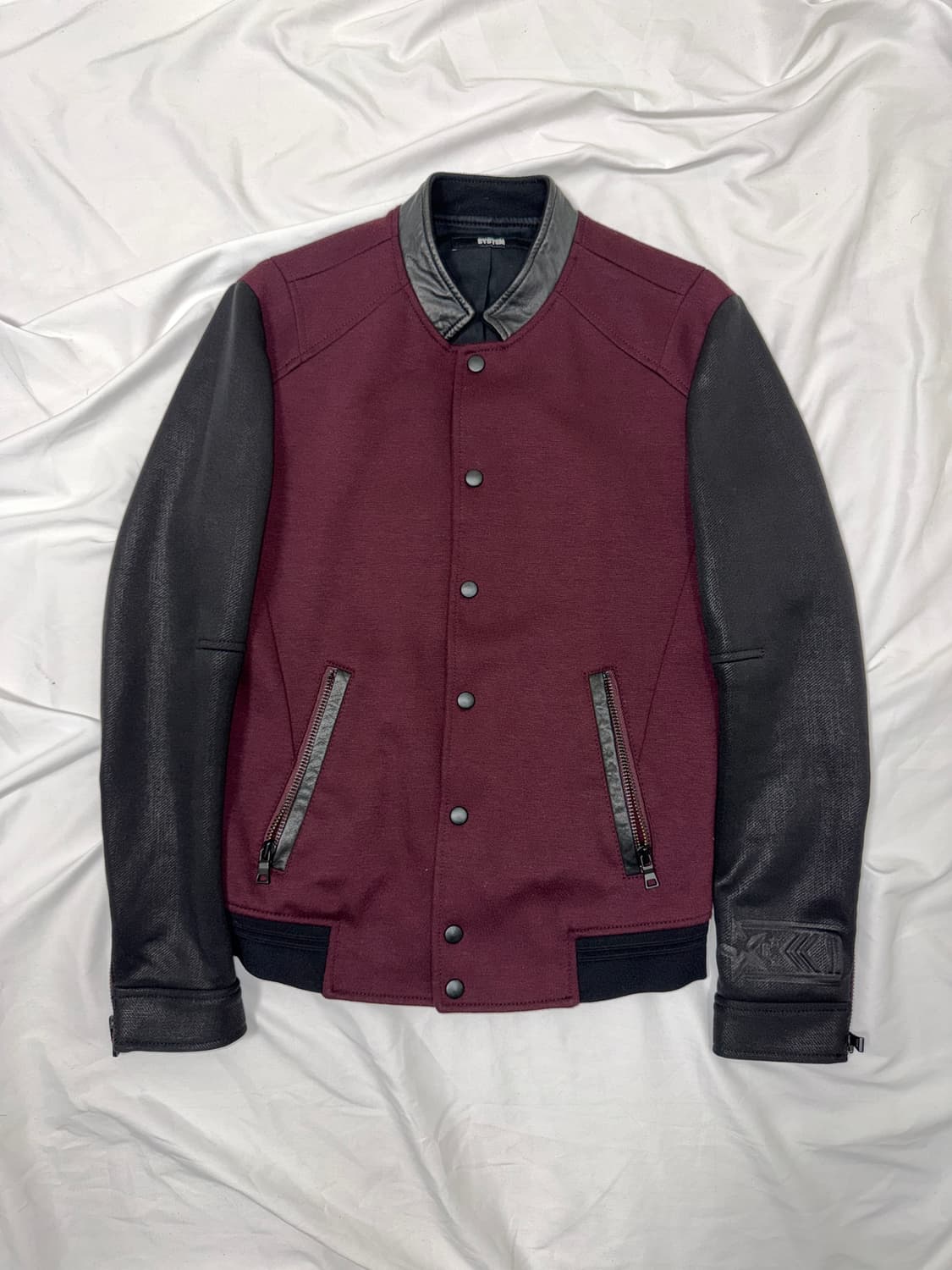 시스템 레더 믹스 테디 자켓 상품이미지3