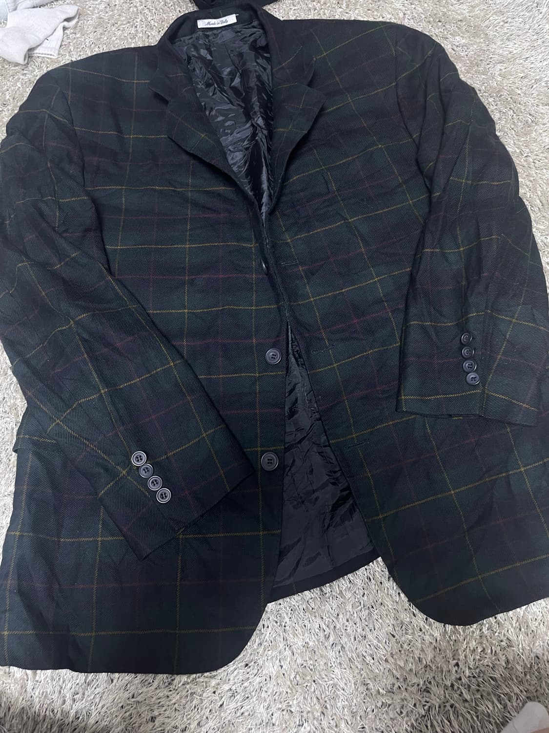 이태리제 faconable 110 체크 블레이저 상품이미지1