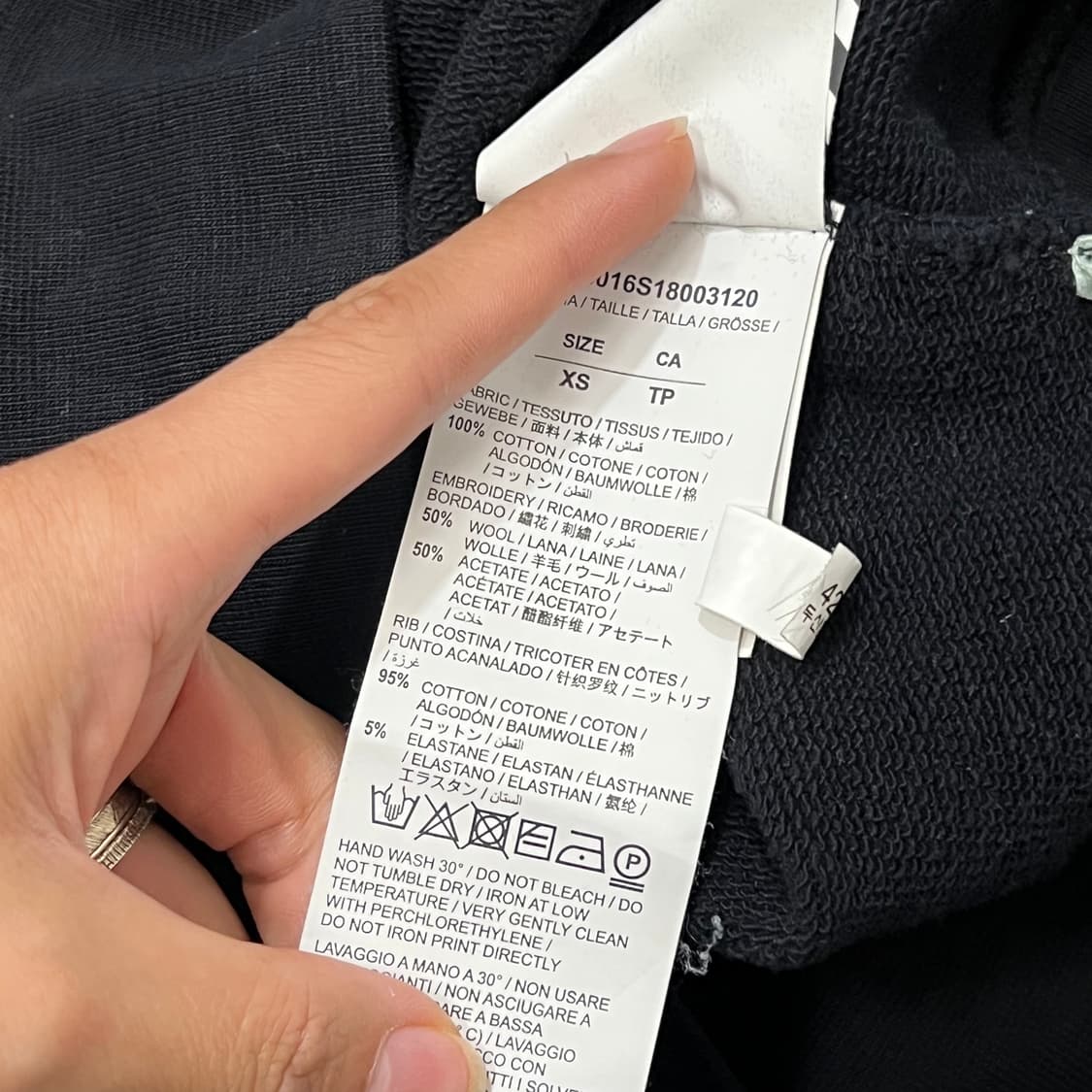 [우먼100] 오프화이트 후드티 상품이미지6