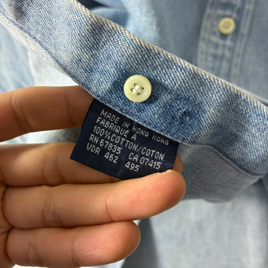 Polo  폴로 랄프로렌 자수 코튼 샴브레이 셔츠   상품이미지5