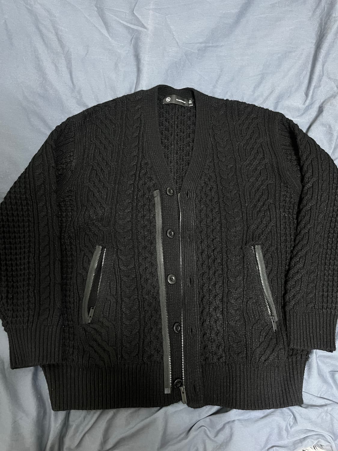 언더커버 케이블 집업 가디건 xl 지유 협업 솔로이스트 상품이미지1