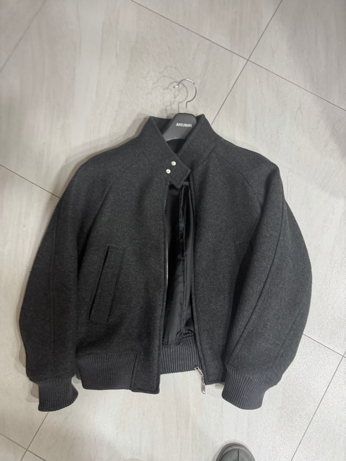 애프터프레이 리가즈 해링턴 자켓 m 차콜 상품이미지2