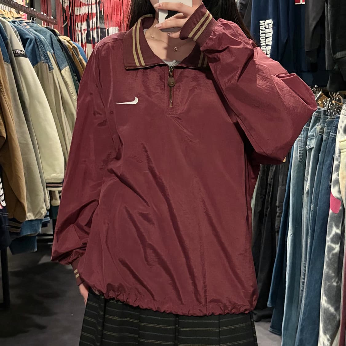 [IM] Nike 나이키 아노락 버건디 웜업 상품이미지2