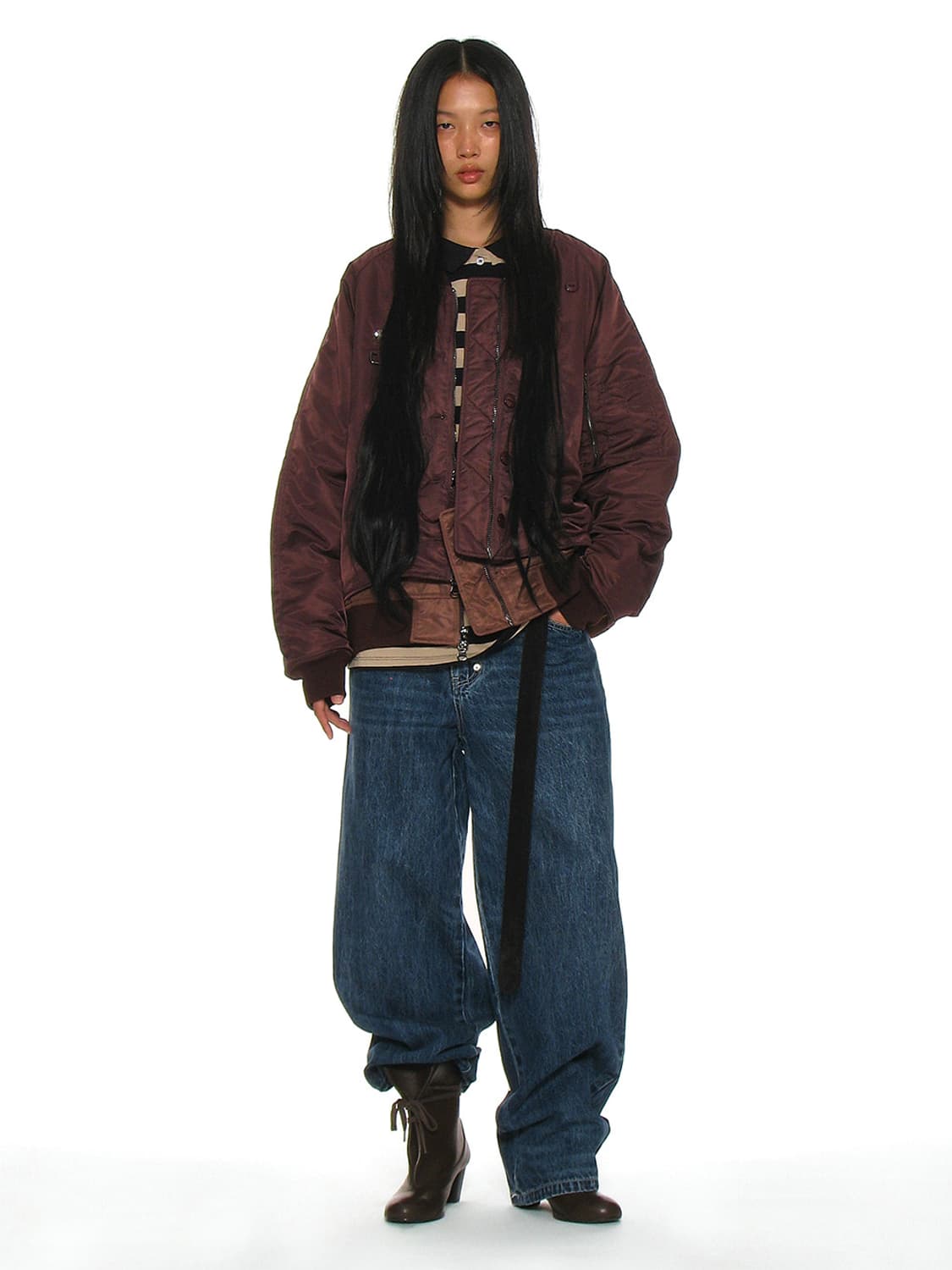 파르티멘토 우먼 레이어드 ma-1 봄버 자켓 상품이미지2