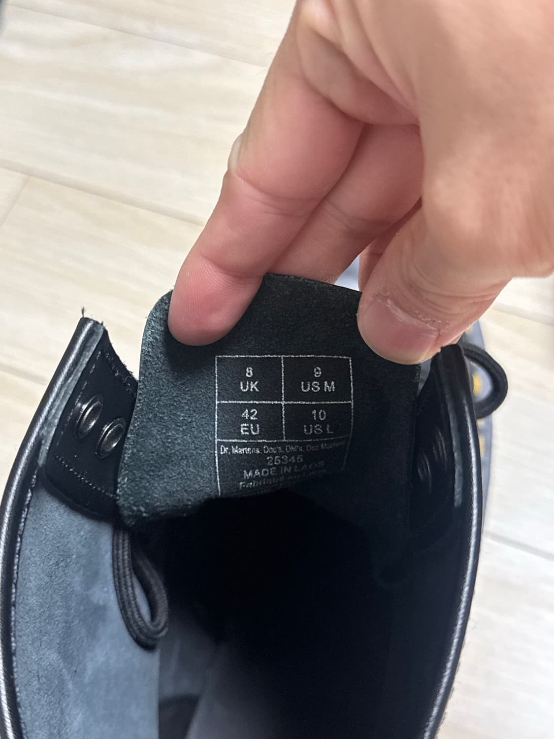 닥터마틴 1460 8홀 벡스 블랙 스무스 270 상품이미지6
