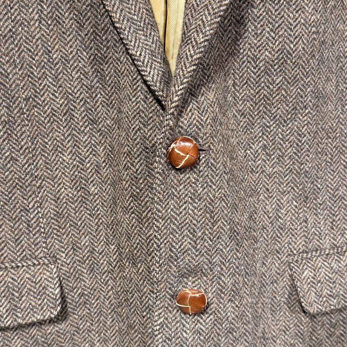 타미힐피거 울 헤링본 트위드 자켓 L 블레이저 상품이미지3
