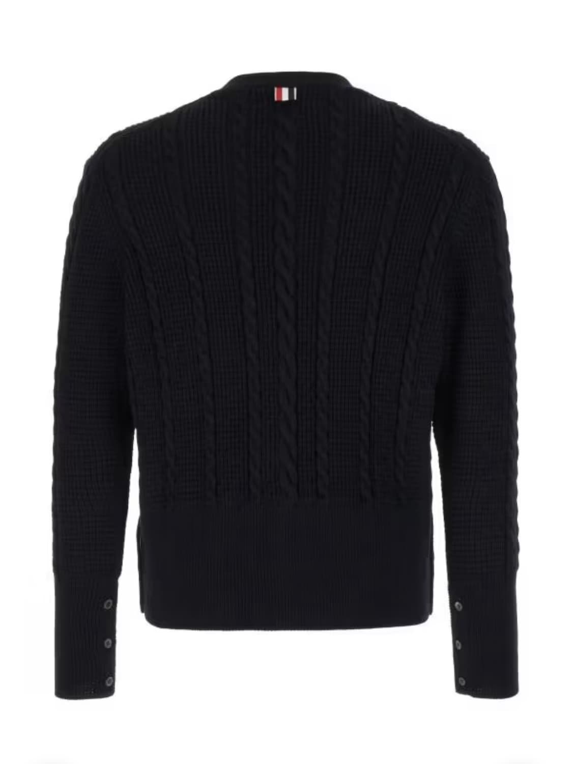 [새상품] 톰브라운 울 케이블 가디건 네이비 4 상품이미지5