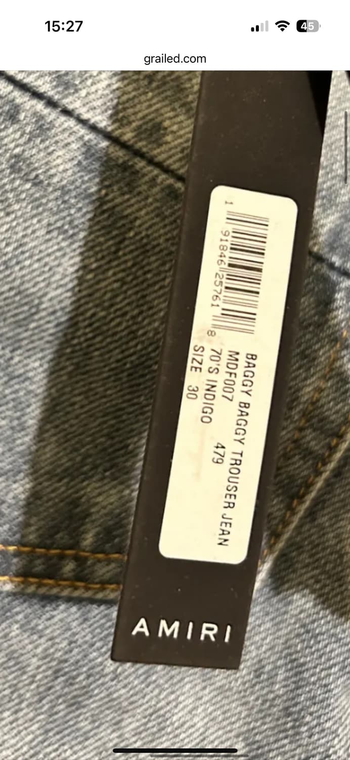 아미리 amiri 데님 팬츠 36사이즈 상품이미지8
