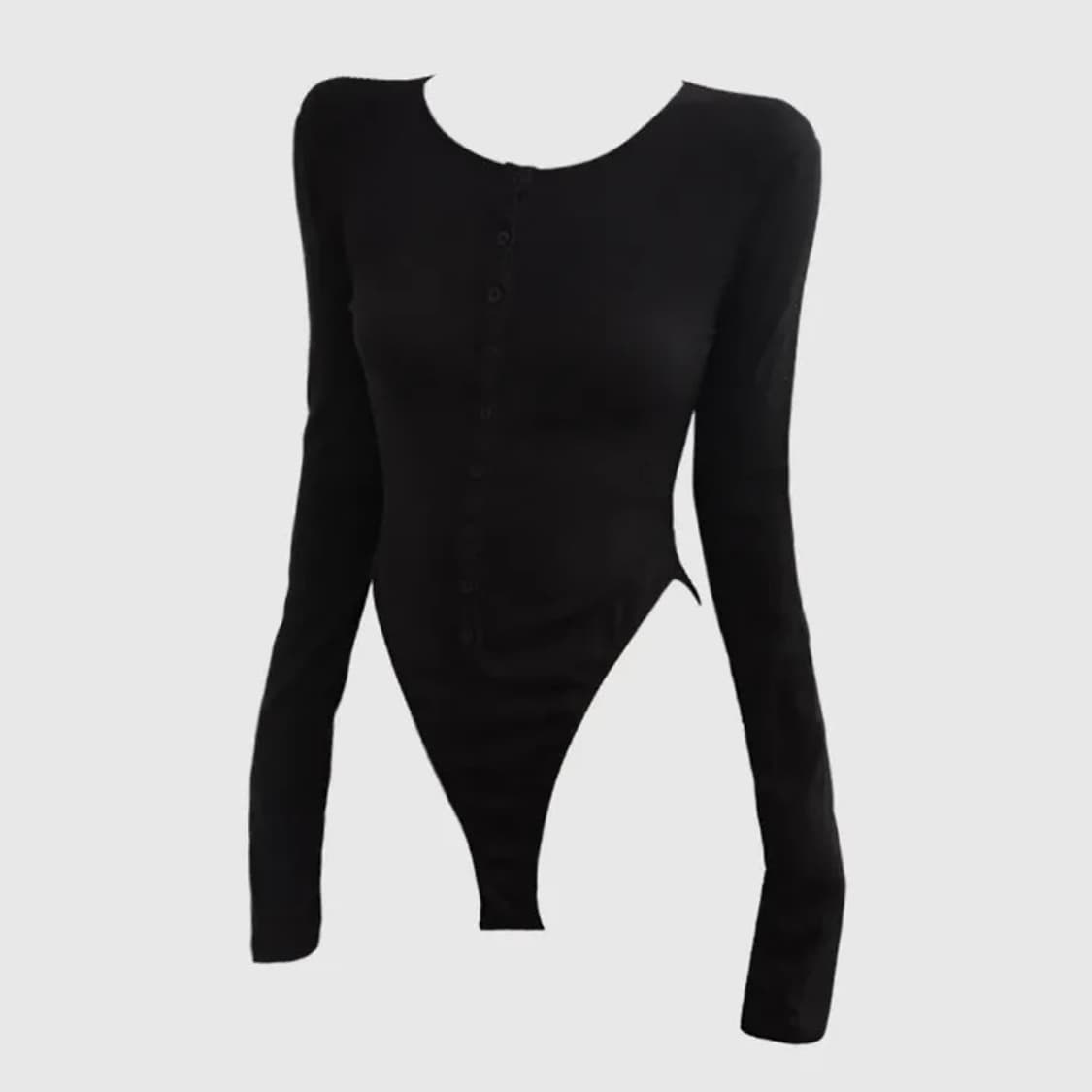 버튼 바디수트 상품이미지1