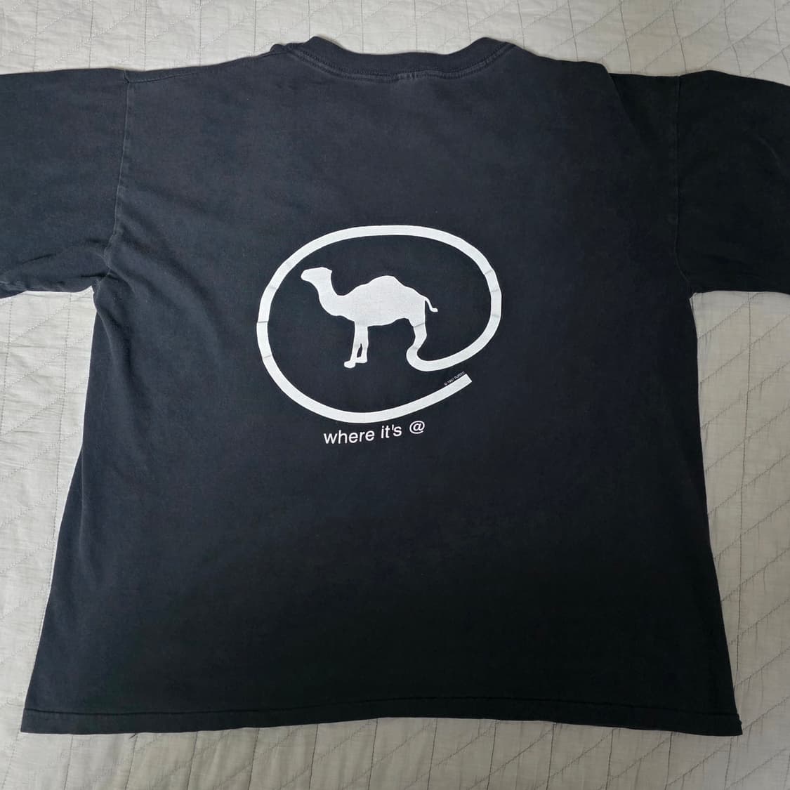 [XL] 90s 카멜 where it's @ 빈티지 티셔츠 ver 크롭 상품이미지1