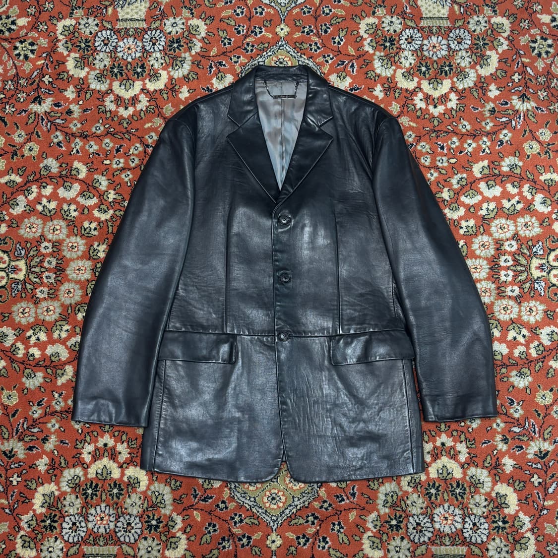 [착용샷] Sieg 리얼레더 가죽 블레이저 95 상품이미지1