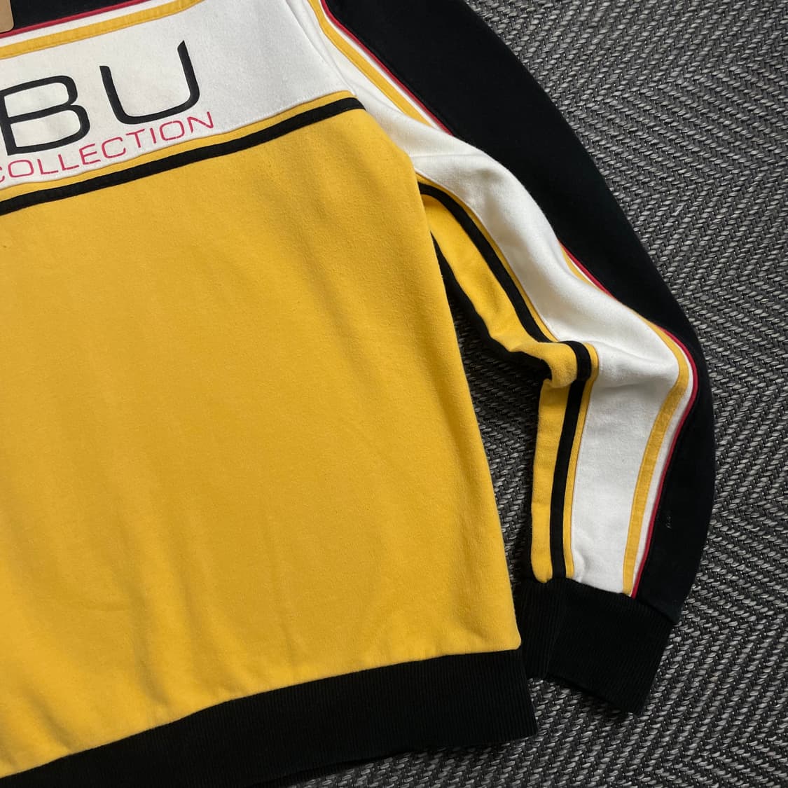 00s 후부 올드스쿨 빅로고 배색 스웻 셔츠 맨투맨 o 4395 상품이미지3