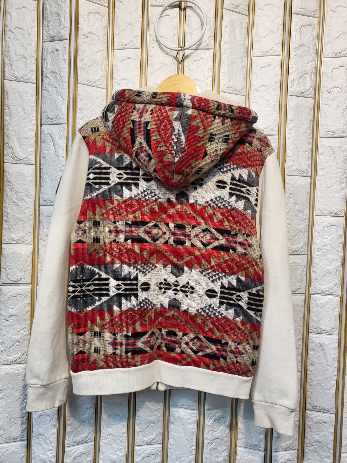 지프 니트 기모후드집업 털후드집업 상품이미지3