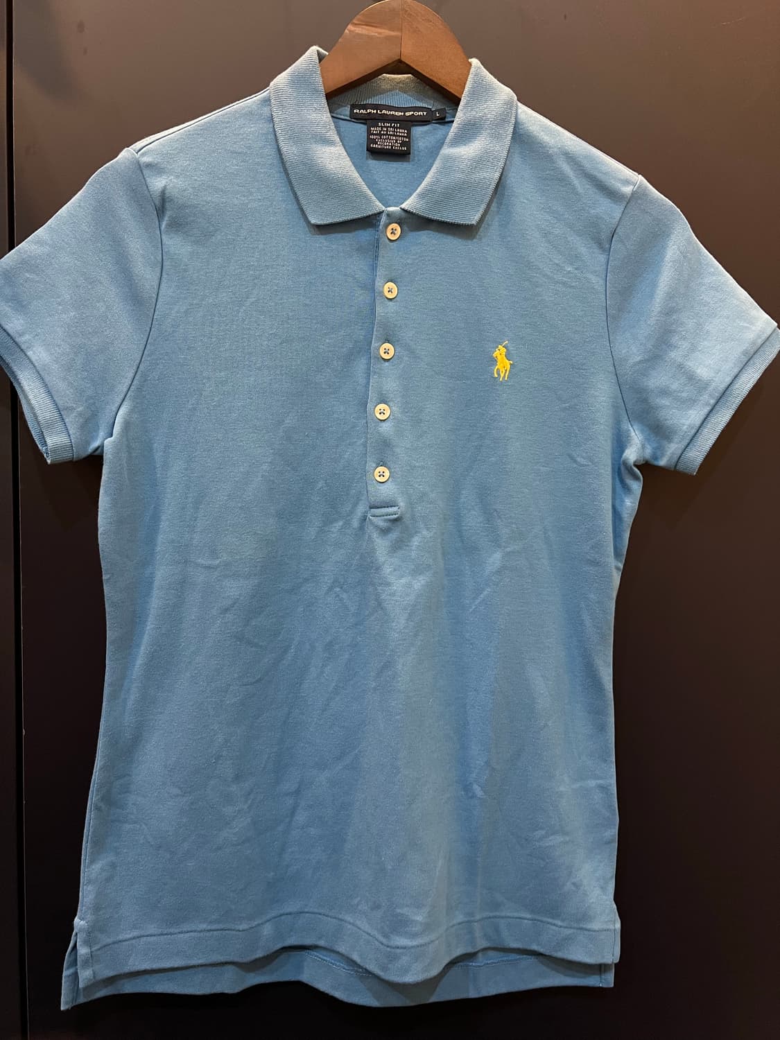 폴로 랄프로렌 스포츠 우먼 슬림핏 반팔 카라티 상품이미지1