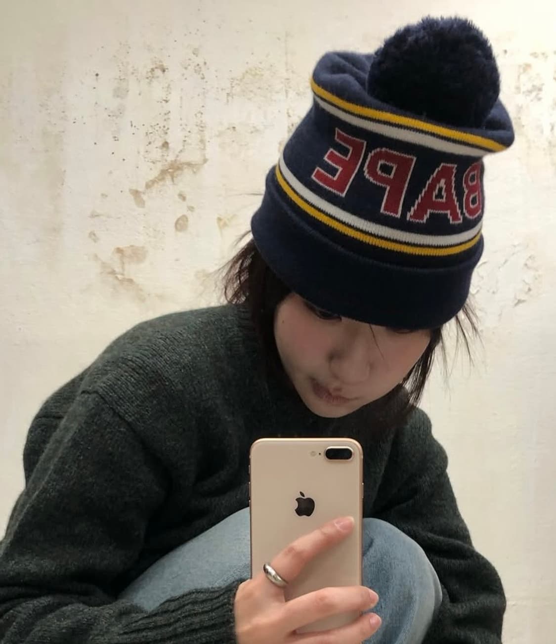 베이프 방울 비니 폼폼 비니 상품이미지1