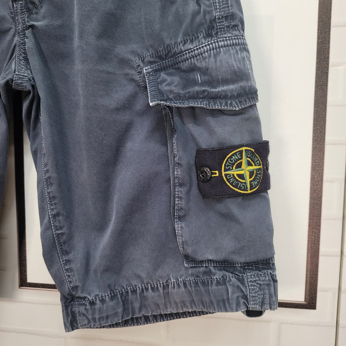 STONE ISLAND 스톤아일랜드 워싱 카고 숏 팬츠 반바지 상품이미지3