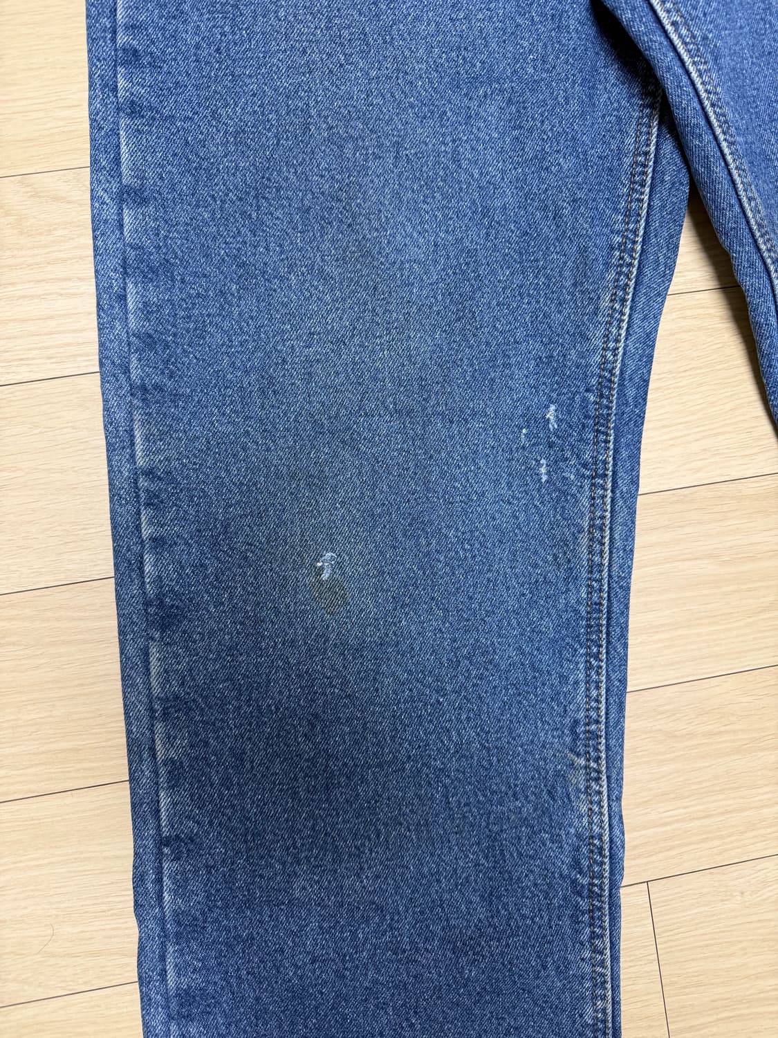 칼하트 USA 체크 라이닝 워크 데님 팬츠 상품이미지5